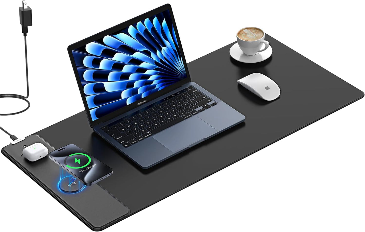 TopMade Wireless Charging Mouse Pad: Ultra-Smooth Surface