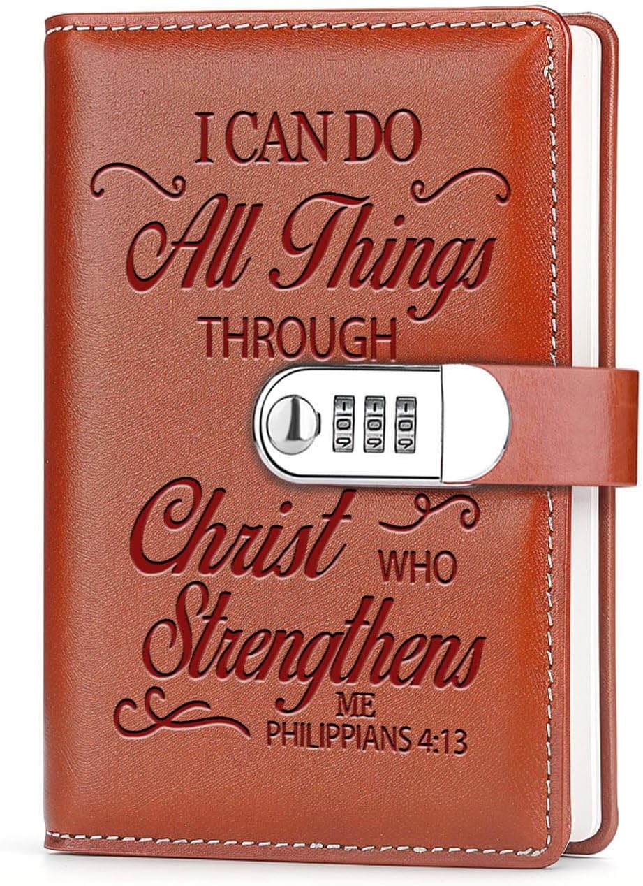 Faith-Inspired Lock Notebook - Daily Inspiration