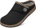 Wide Width Suede Fuzzy Slippers - Warm Removable Cushion ()