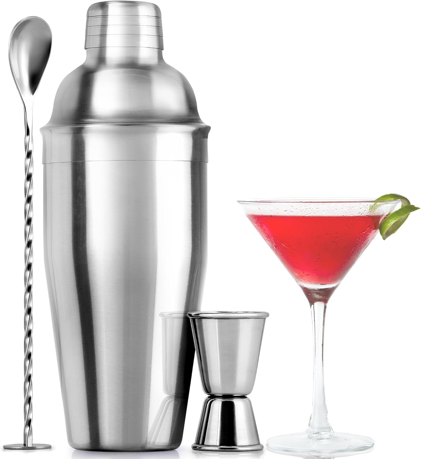 Zulay Kitchen Pro Cocktail Shaker Set - Mix & Strain Like a Pro!