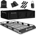 ARKSEN 84 x 50 x 6 in Extra Wide 150LB Roof Rack Cargo Basket