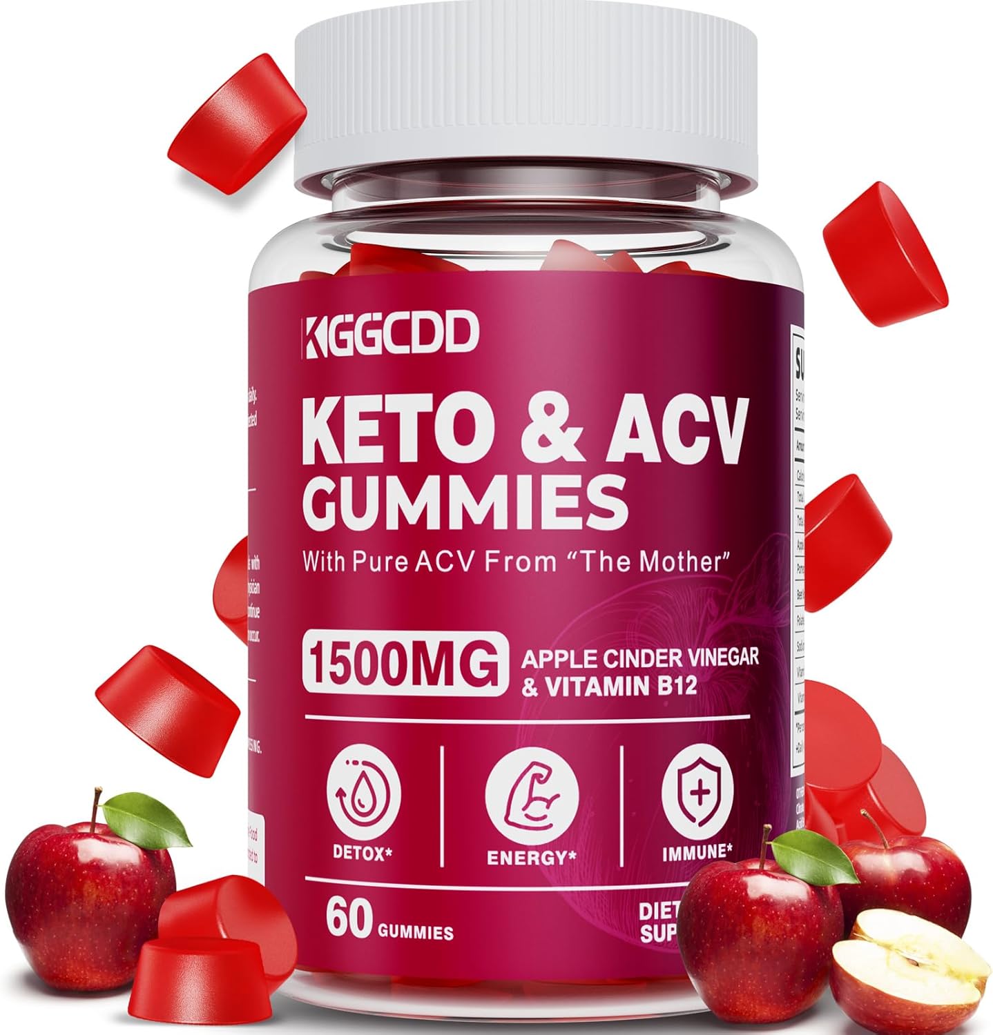 Advanced Keto ACV Gummies 1500MG - Detox & Cleanse