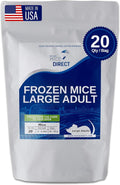 Frozen Large Adult Feeder Mice for Snakes and Reptiles - 20 Count
