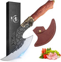 Viking Cleaver Knife - Hand Forged Rocking Meat Cleaver