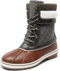 Women's Mid Calf Snow Boots - Waterproof Duck, Thinsulate Warm