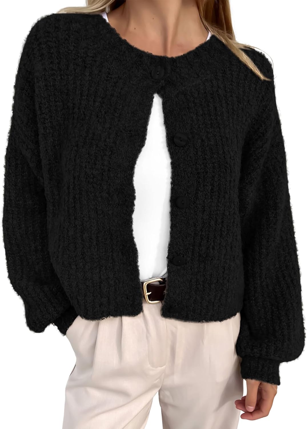 BTFBM Cardigan Sweaters for Women: Cozy Chunky Knit Style