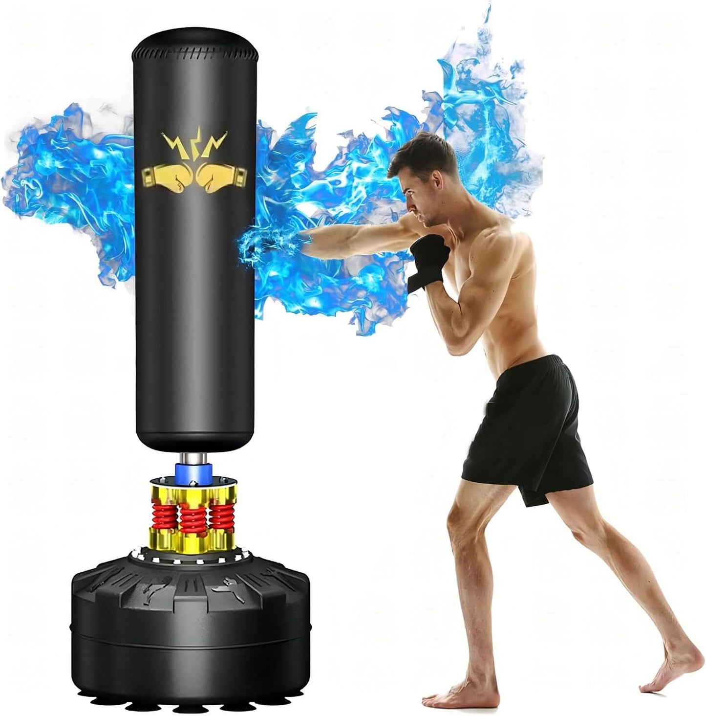 Heavy-Duty 70'' Boxing Punching Bag Stand - Ultimate Fitness!
