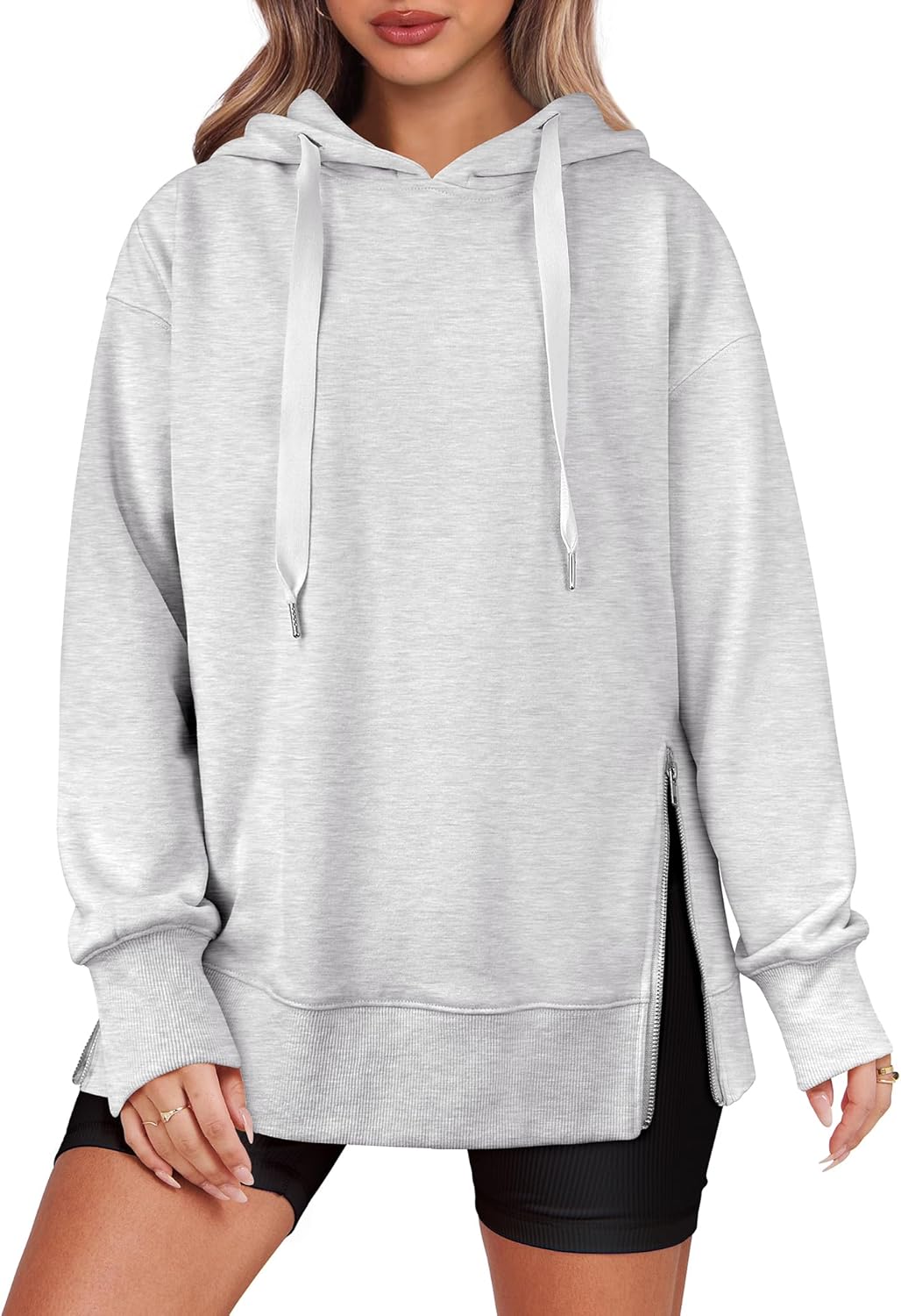 Oversized Hoodies with Side Zipper for Trendy Fall Style
