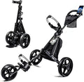 Portable Folding Golf Cart with Cooler Bag