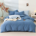 Lake Blue Comforter Set Queen - Soft Lightweight Microfiber Comfort