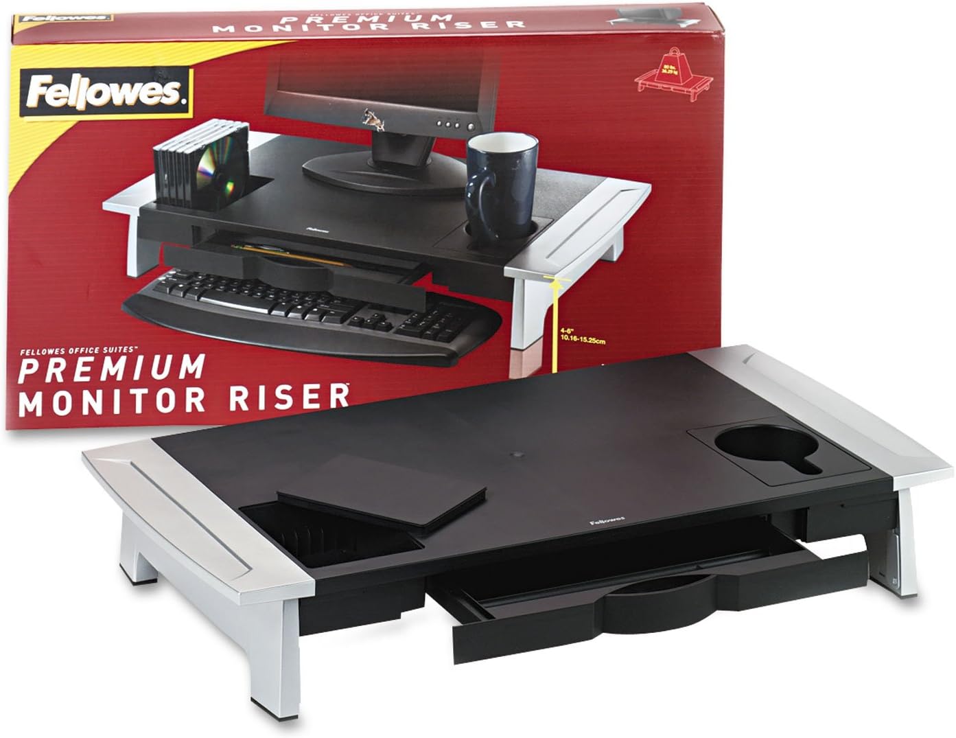Premium Monitor Riser for 21 in Monitors by Fellowes Office Suites