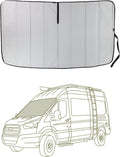 VanEssential Insulated Blackout Windshield Cover for Ford Transit