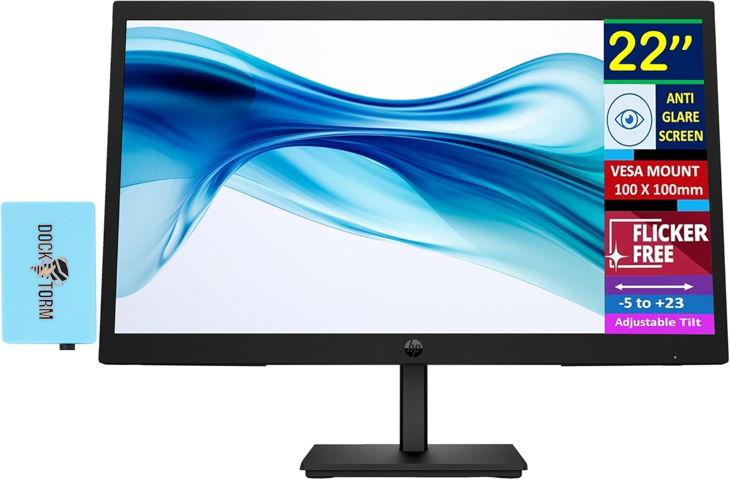 HP 22 FHD VA Monitor with 100Hz Refresh Rate and Anti-Glare