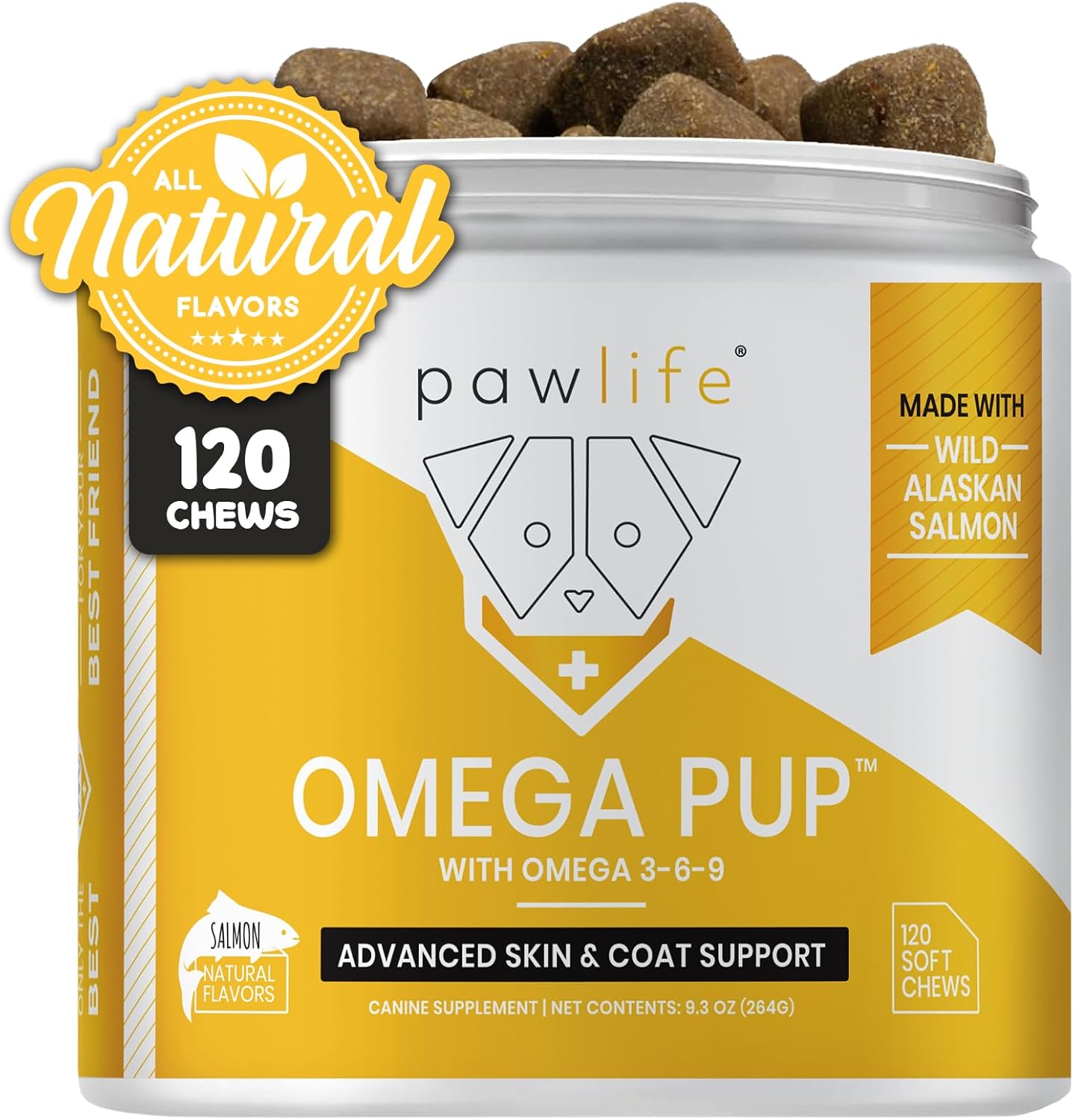 Dog Fish Oil Supplements for Healthy Skin and Coat Relief