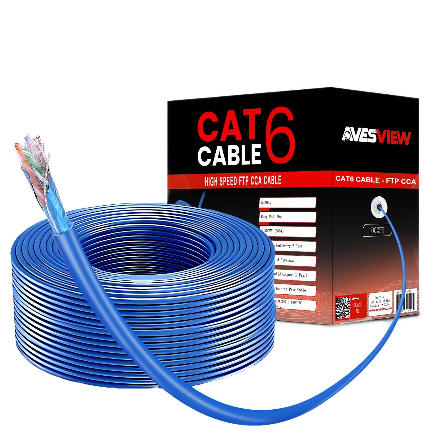 Upgrade Your Network with 1000ft CAT6 Shielded Ethernet Cable