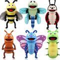 Lenwen 6 Pcs Insect Hand Puppets 10 in Set - Fun Storytelling Pack