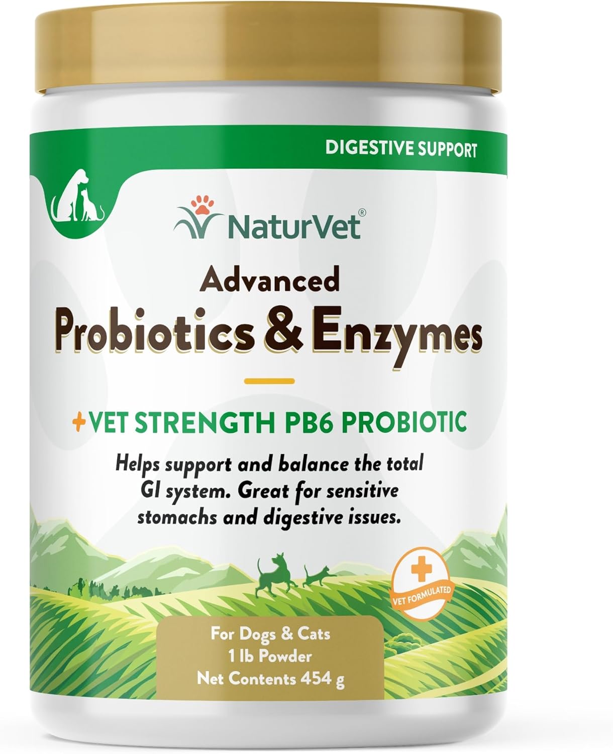 NaturVet Advanced Probiotics & Enzymes for Dogs and Cats