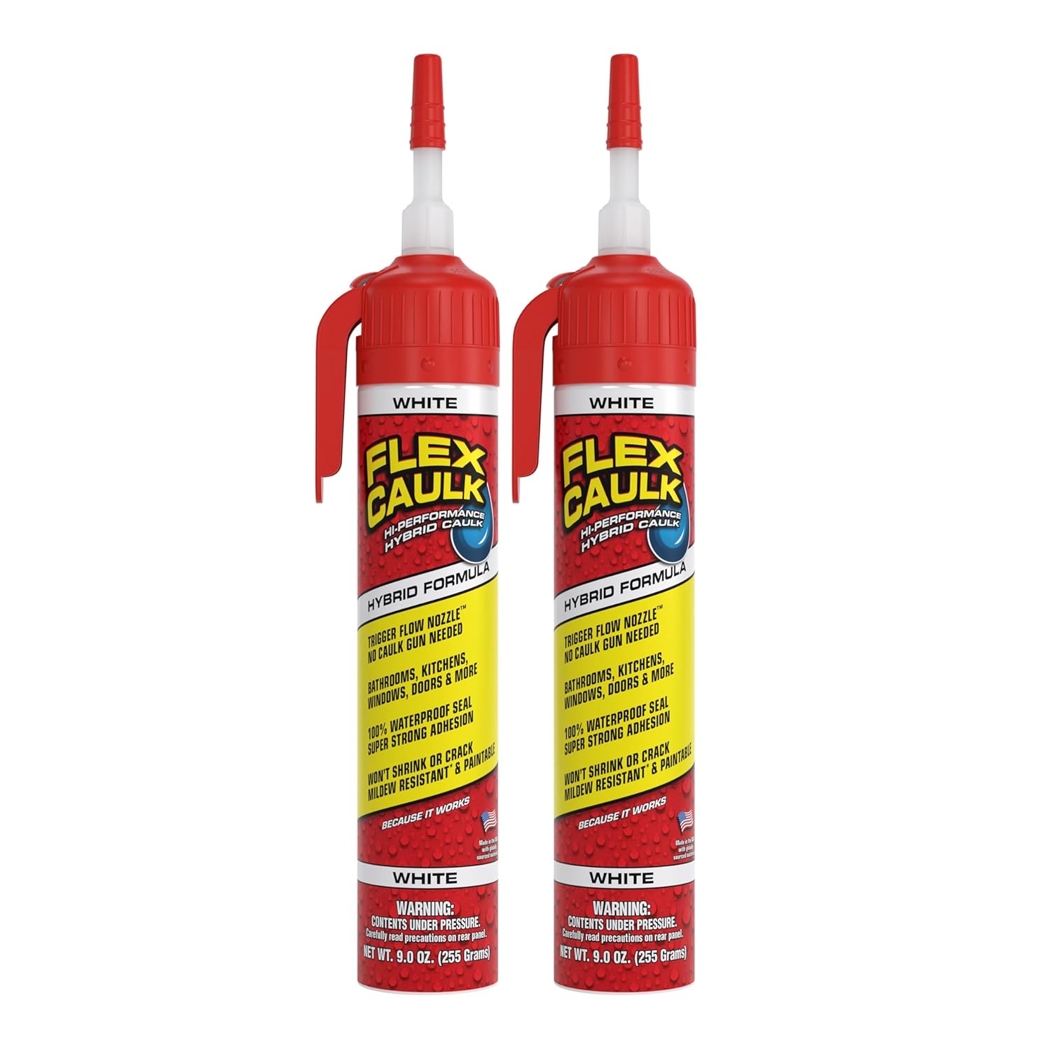 Flex Caulk Waterproof Hybrid Polymer Sealant for All Surfaces