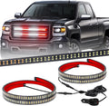 24 in Truck Grill Emergency Lights Strip - Bright 2-in-1 Warning