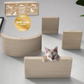 Wall Mounted Cat Shelves Set of 4 for Indoor Cats Climbing Gym