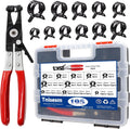 195Pcs Spring Band Hose Clamps Assortment with Pliers Kit