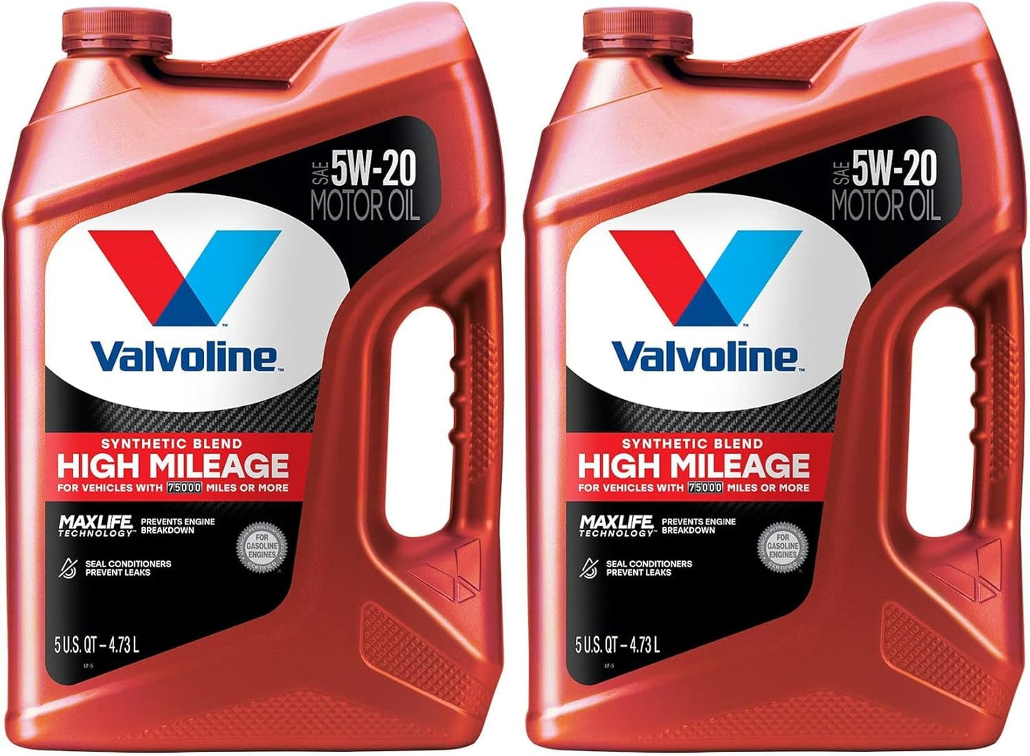 Valvoline High Mileage Motor Oil with MaxLife Technology 5W-20