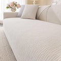 Soft Waterproof Chenille Sofa Cover 36x70 White - Single Piece