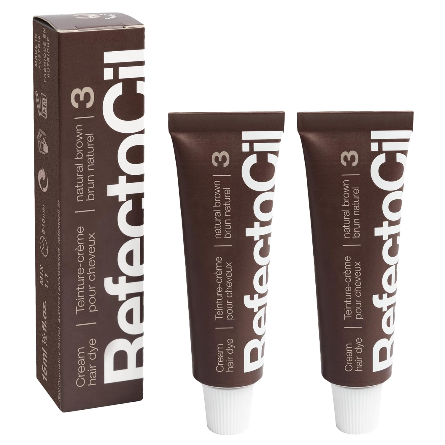 RefectoCil Cream Hair Dye 2-Pack for Long-Lasting Color