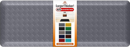 4/5 Inch Extra Thick Kitchen Mats for Floor - Non Slip Comfort