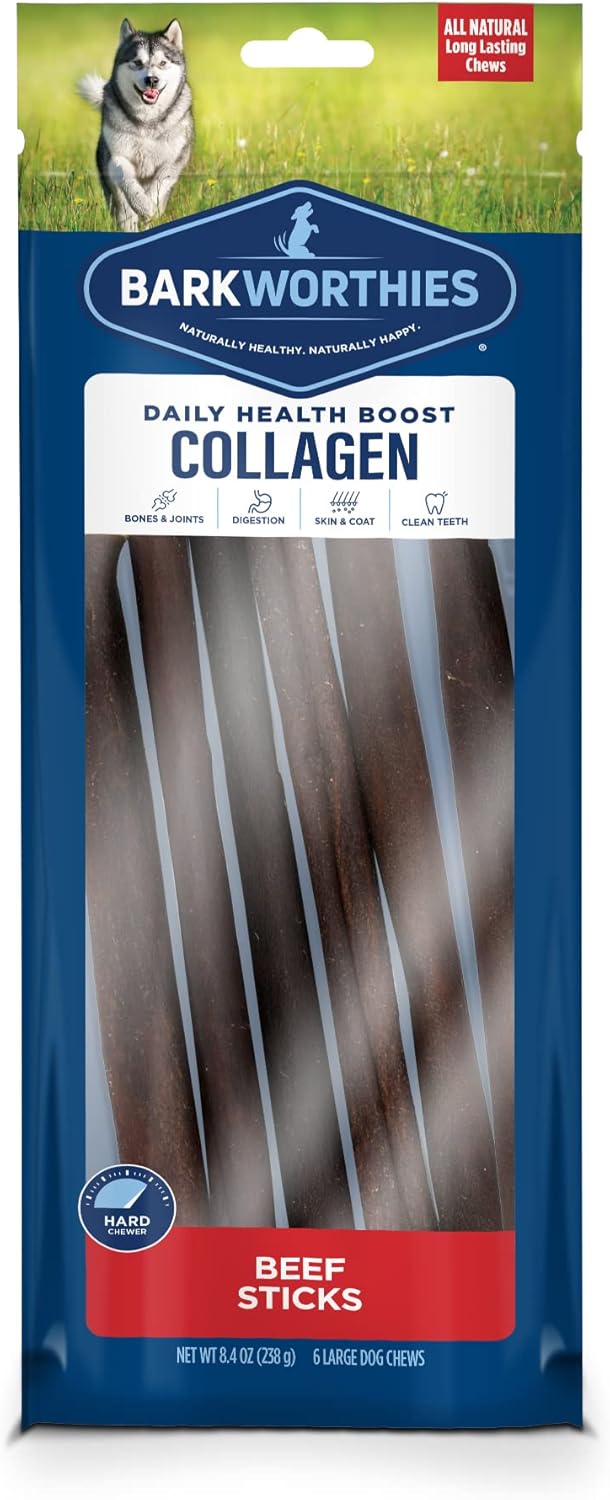Barkworthies Collagen Sticks - Long-Lasting Chews for Dogs