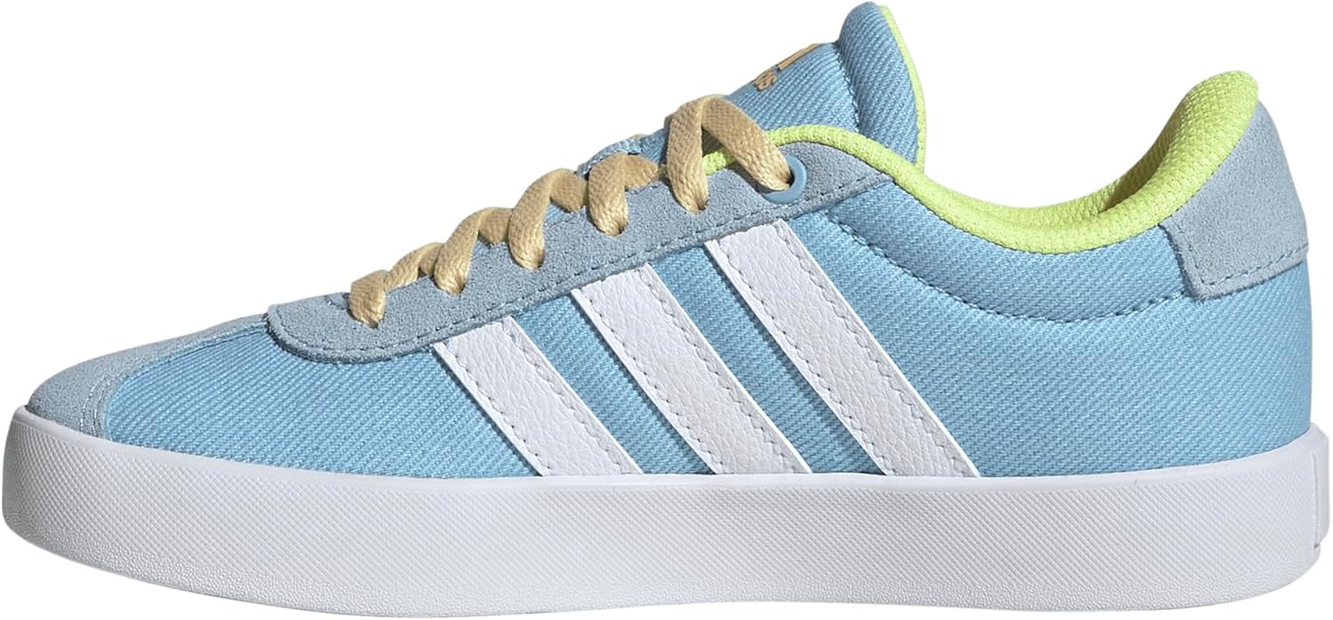 adidas Unisex-Child Vl Court 3.0 Lace-up Sneakers for Comfort
