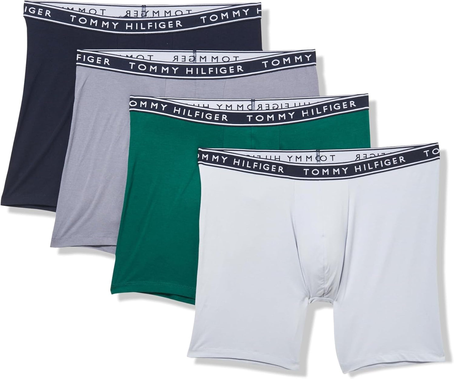 Tommy Hilfiger Cotton Stretch Boxer Briefs for Men - 4-Pack