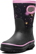 Kids Waterproof Grasp Rain Boots with Insulation - Easy Pull-On