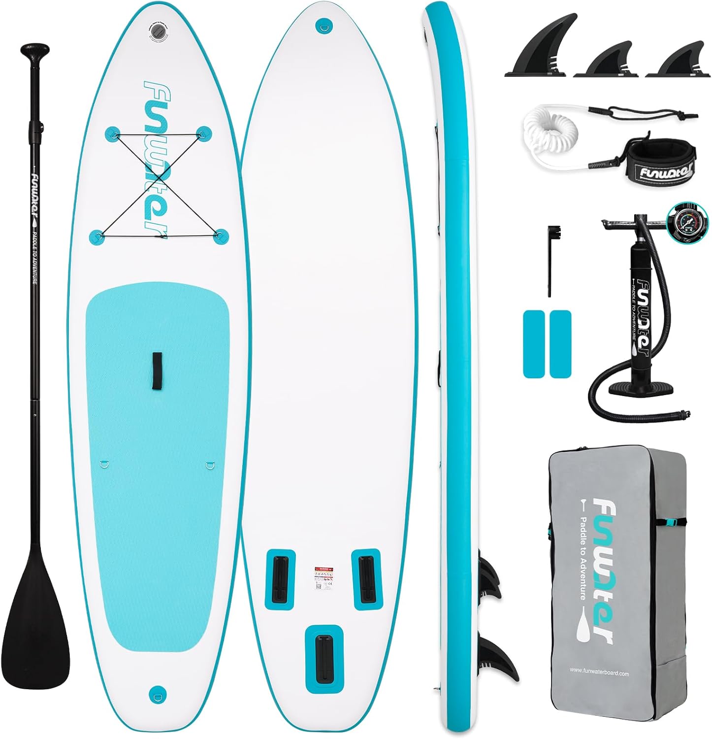 FunWater Inflatable Paddle Board for All Skill Levels and Ages