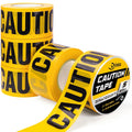 Dynta Caution Tape Yellow 5-Pack 3 in x 1000 ft - High Visibility