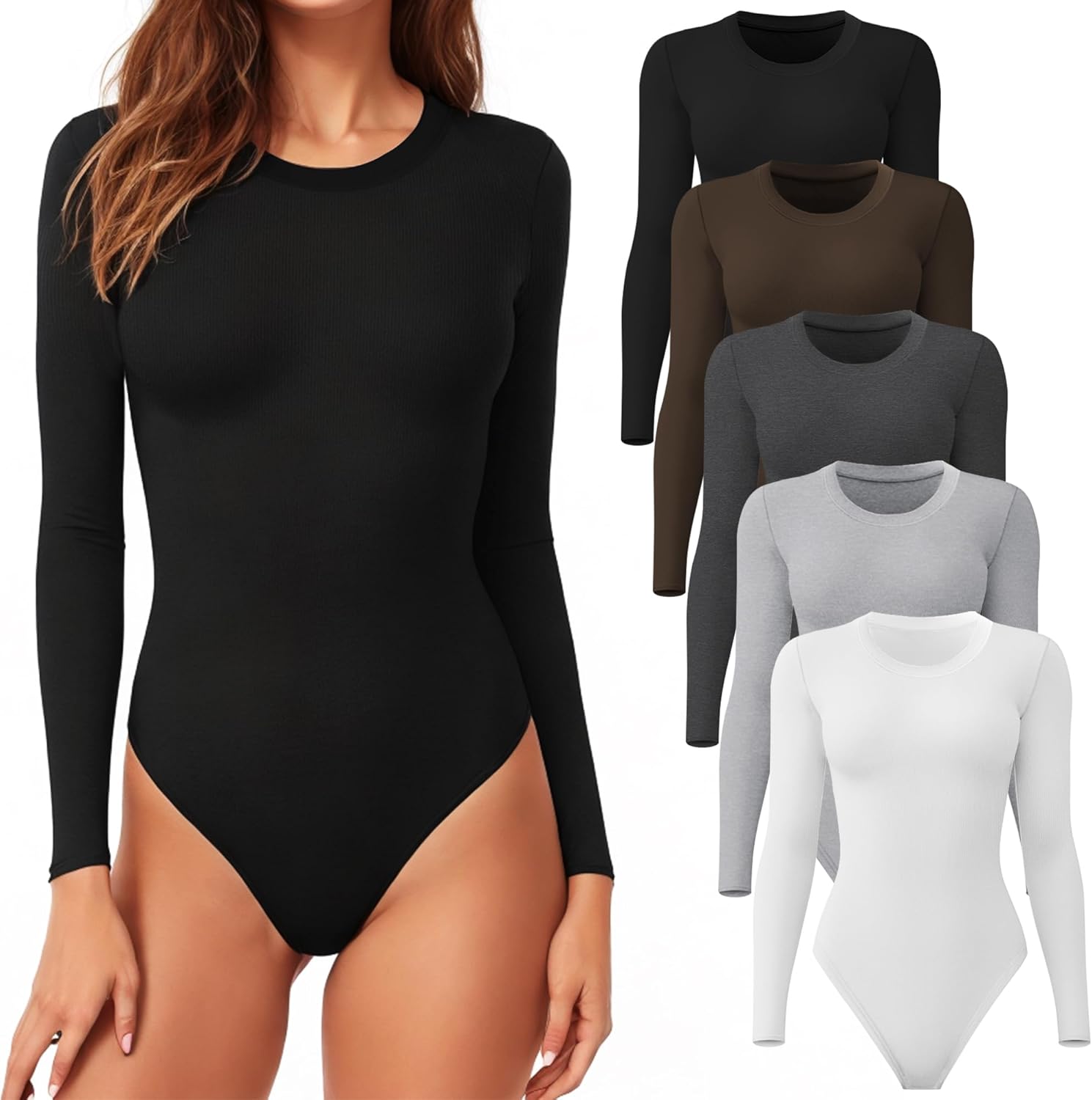 Long Sleeve Bodysuit for Women by CE' CERDR - Stylish Comfort