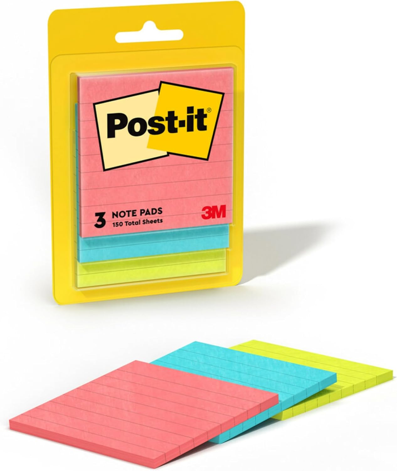 Post-it Notes 3x3 Pads, 50 Sheets, Poptimistic Collection - Brighten Your Day!