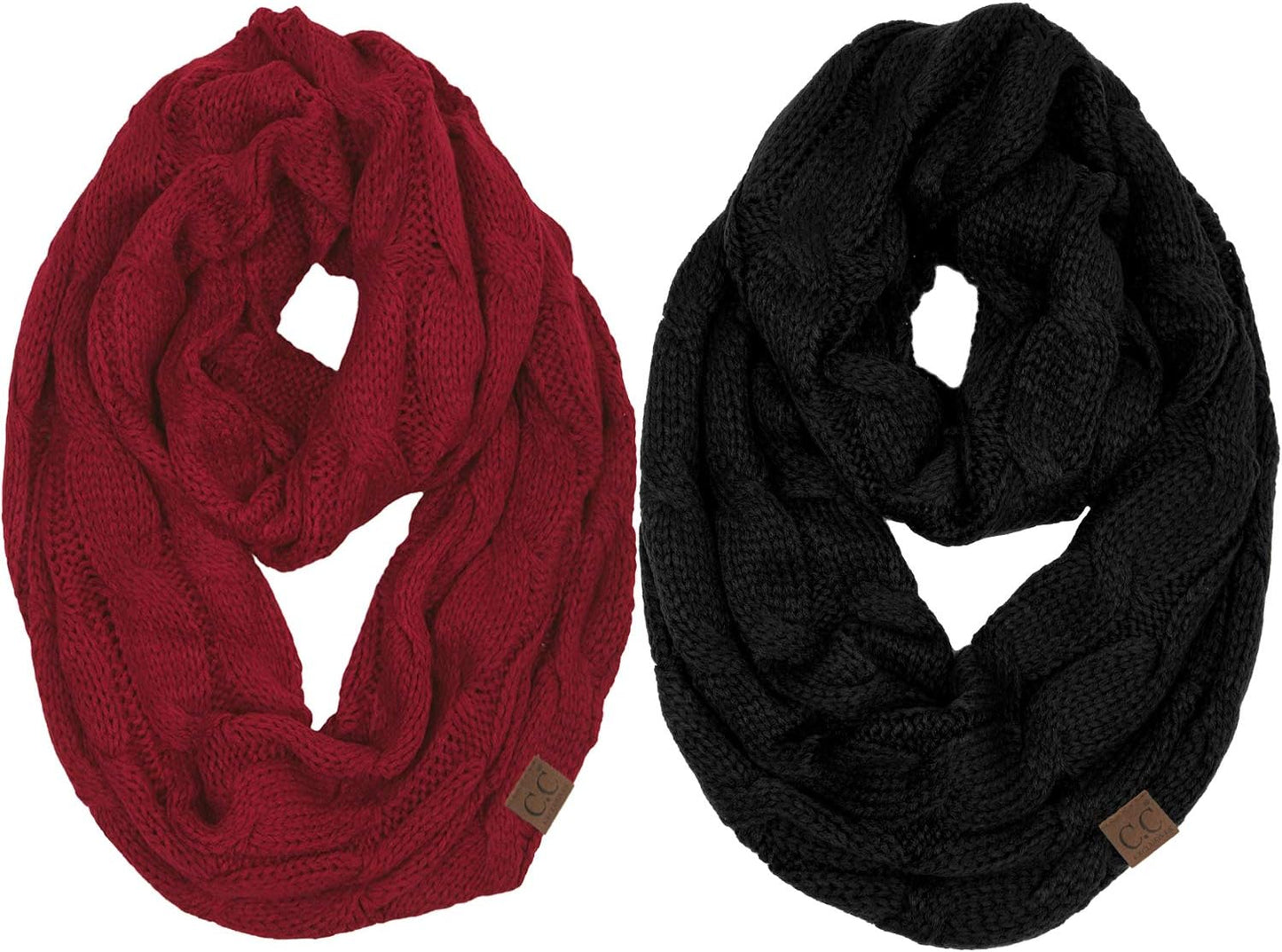 Funky Junque Infinity Scarf for Women - Warm Winter Accessory