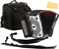 Hohner Panther Diatonic Accordion G/C/F Bundle - Lightweight Performer