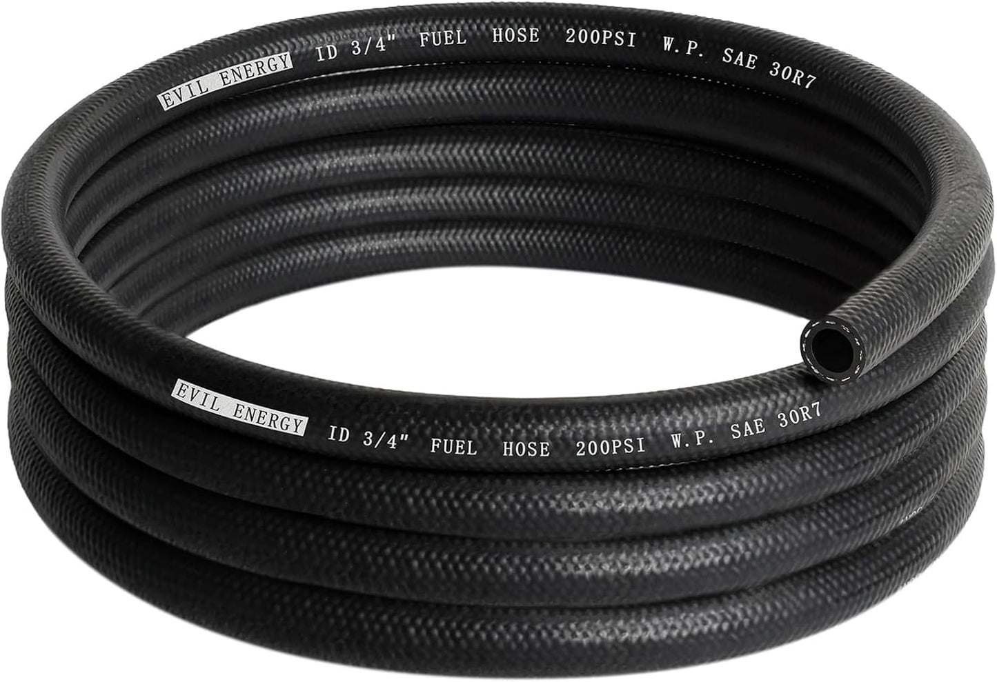 EVIL ENERGY 3/4 Fuel Hose Line Push Lock NBR Rubber 10FT