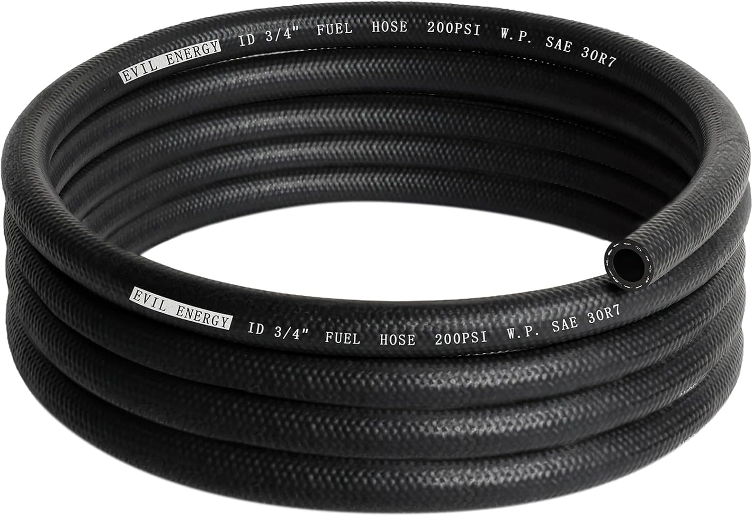 EVIL ENERGY 3/4 Fuel Hose Line Push Lock NBR Rubber 10FT