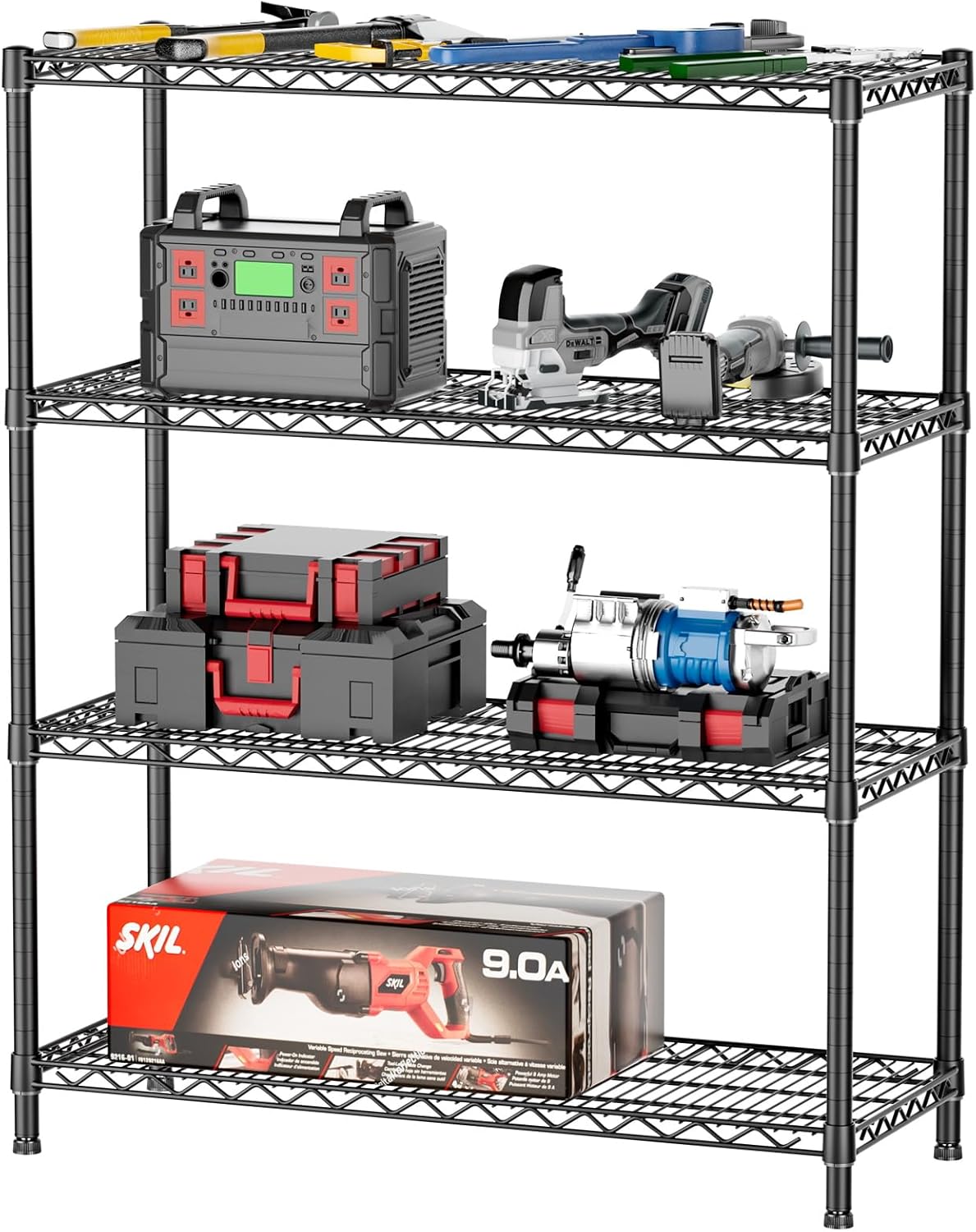 Heavy Duty Shelving Unit for Kitchen and Garage Organization