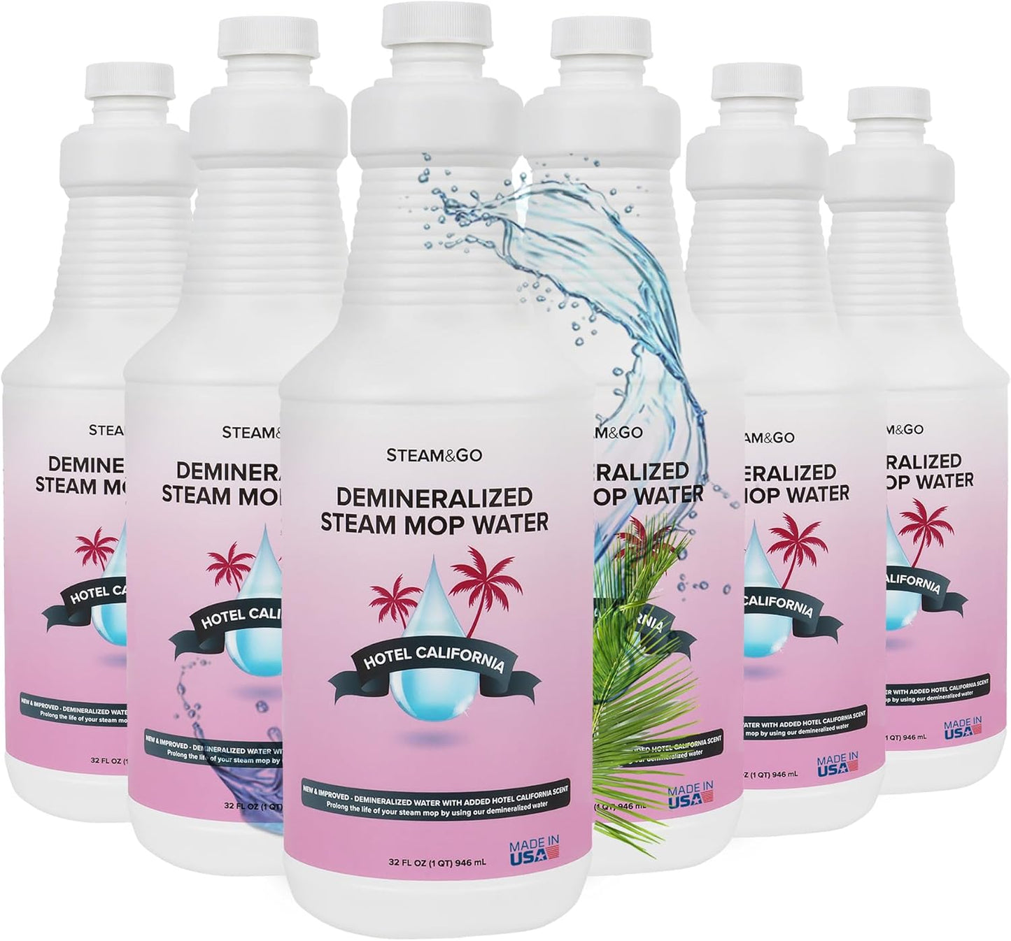 Steam & Go Demineralized Water for Steam Cleaners - 32 Ounces