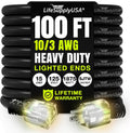 100ft Outdoor/Indoor Extension Cord 10/3 Gauge Ultra Heavy Duty - Long