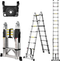 Telescoping Ladder A Frame 16.5 ft - Compact Portable Extension Ladder