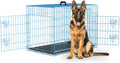 Large Dog Crate Kennel for Medium Large Dogs with Double Doors