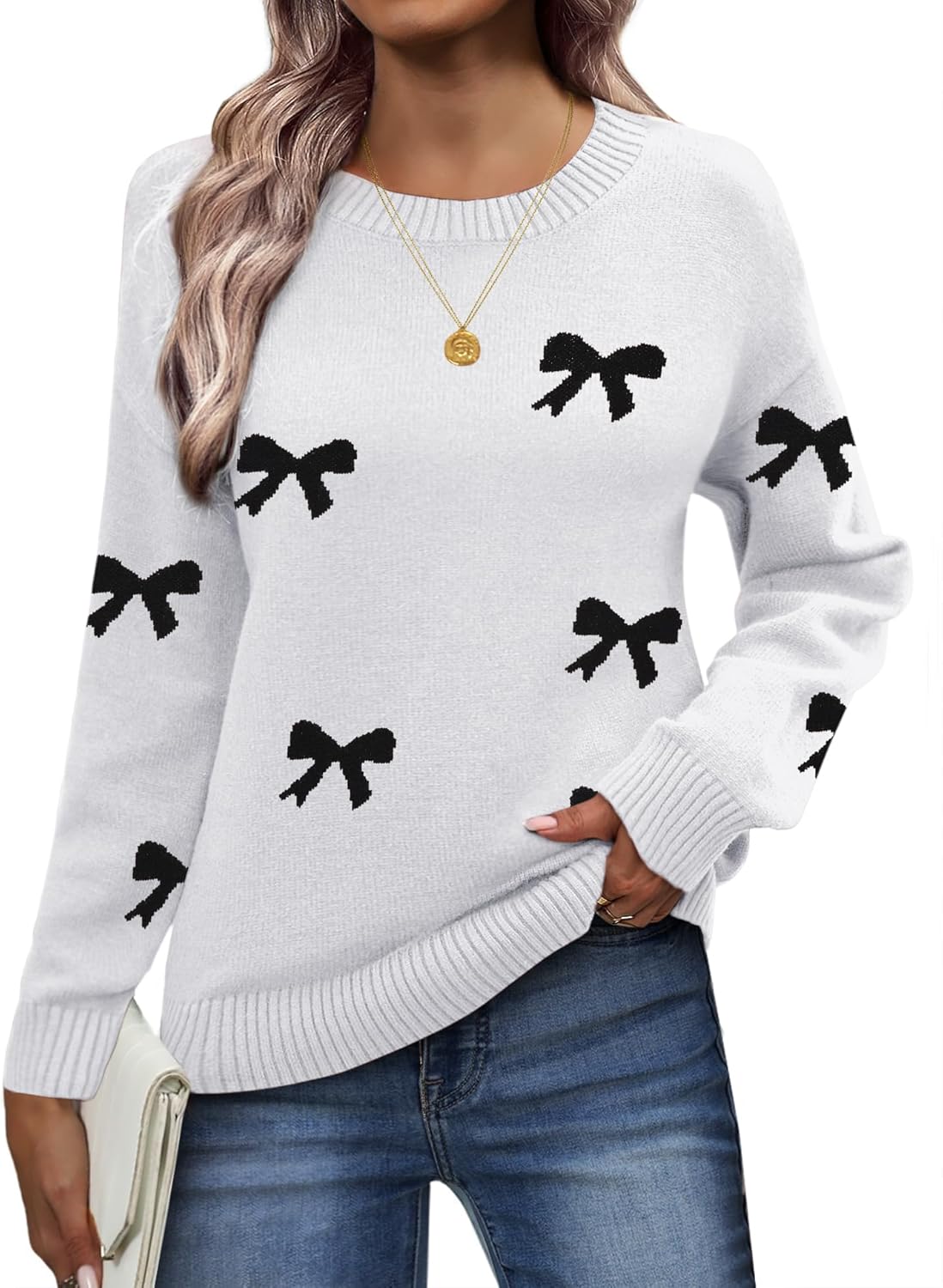 Zeagoo Fall Sweaters for Women: Cozy Long Sleeve Knit Pullover