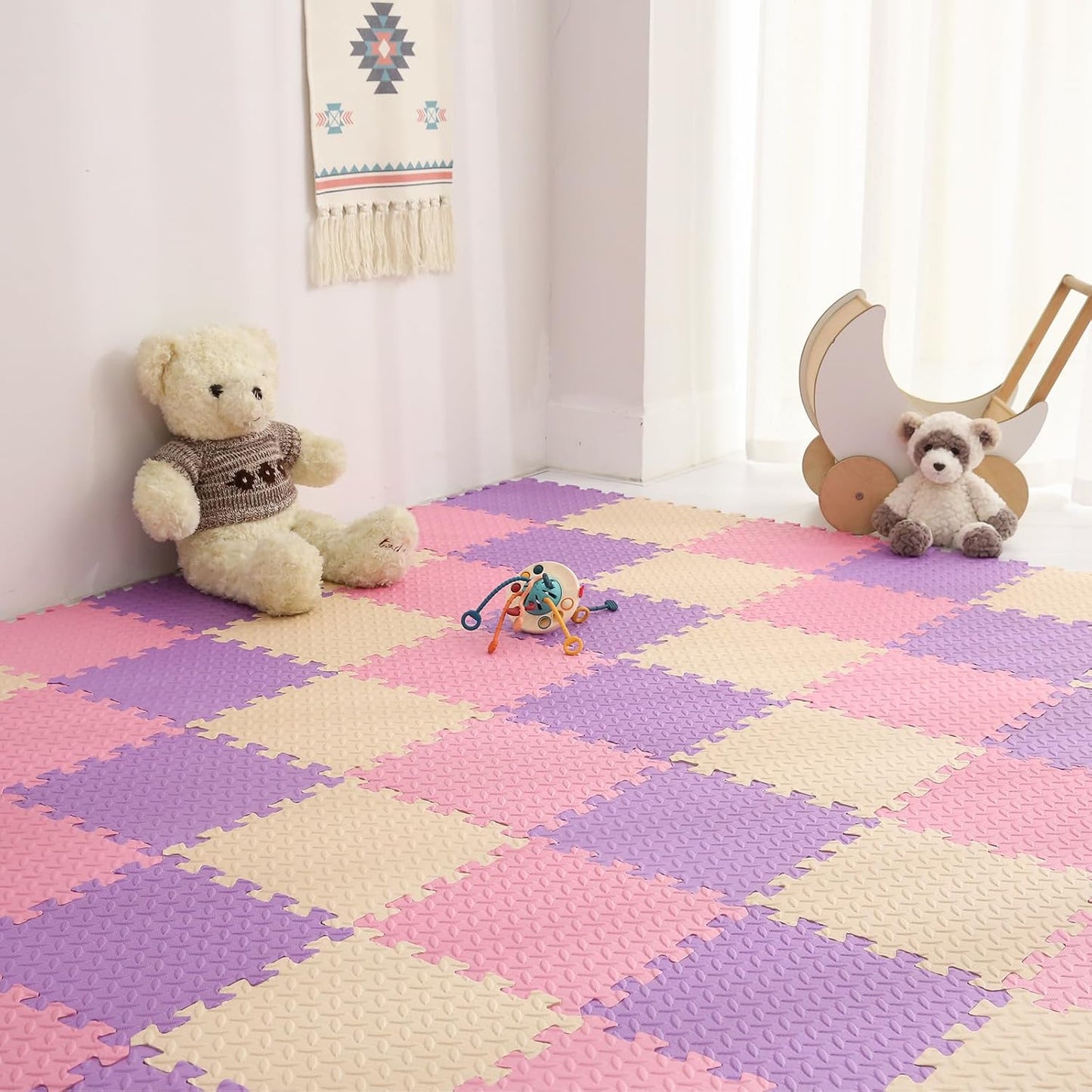 Foam Play Mat for Baby - Soft Non-Toxic Interlocking Tiles