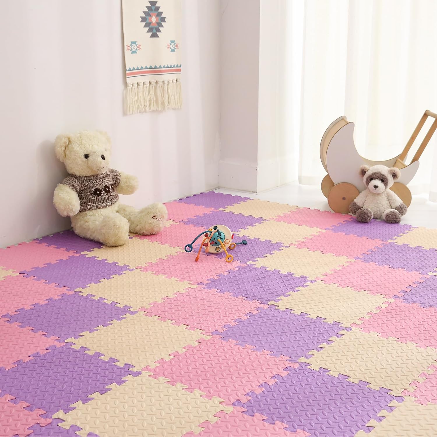 Foam Play Mat for Baby - Soft Non-Toxic Interlocking Tiles