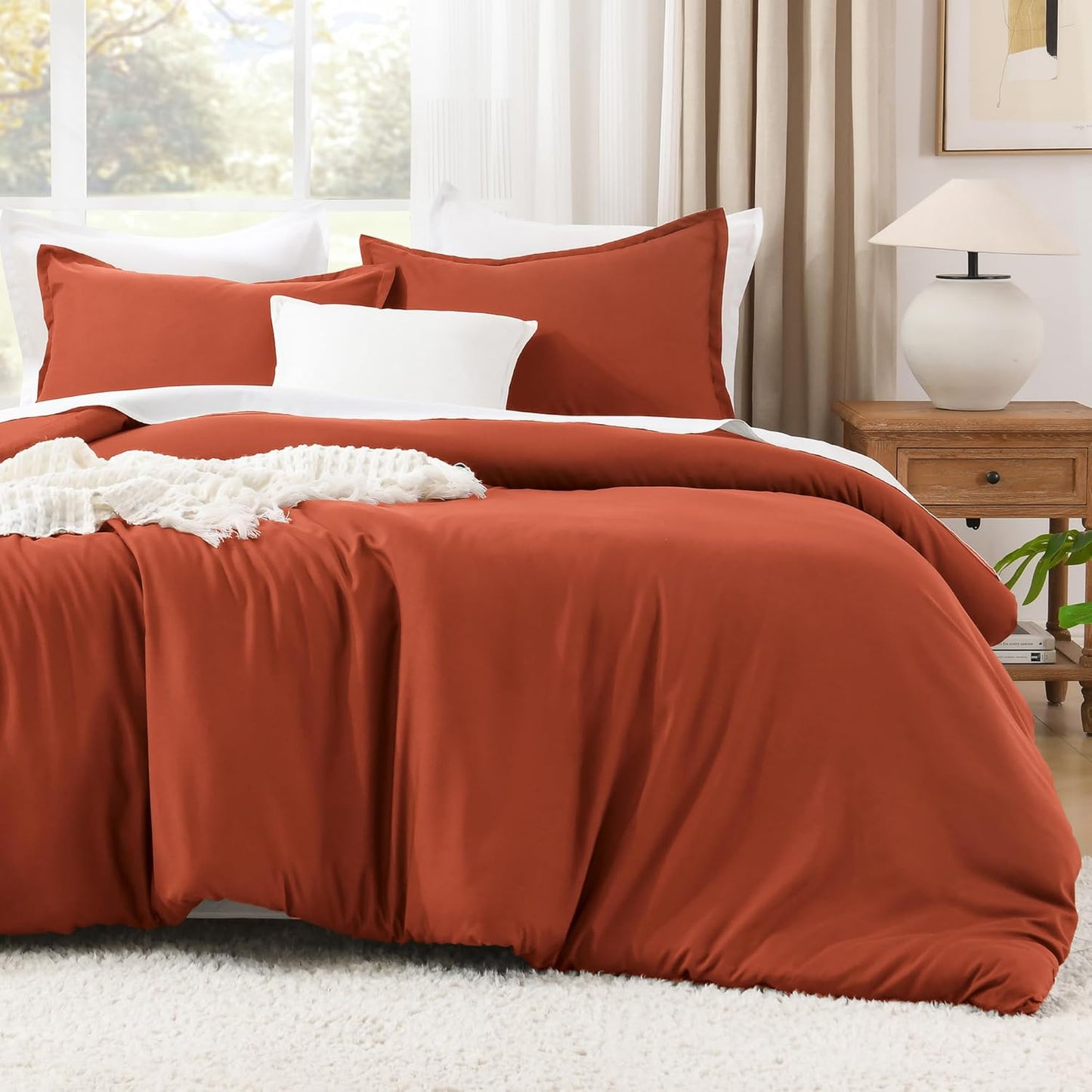 Litanika Comforters Burnt Orange Oversized King Size Set Review